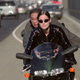 Trinity and the key maker on a ducati motorcycle